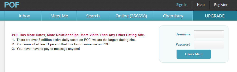 What is the rate of success for the PlentyofFish dating site?